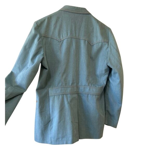 Vtg Panatela Levi's Western Denim Sport Coat Size 42L 70s Country - Picture 5 of 8